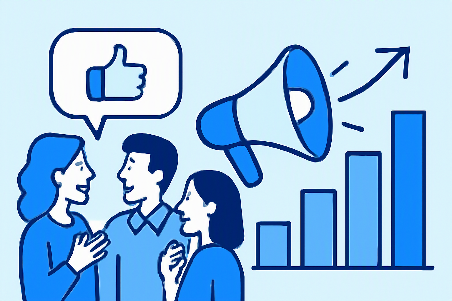 Infographic displaying the statistic that 70% of consumers trust peer recommendations more than advertisements.